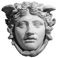 Marble copy of the head of Medusa (Medusa Rondanini)